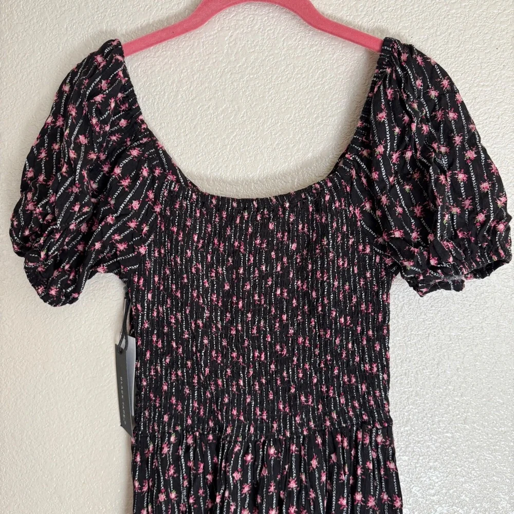 Black Tape Black and‎ Pink Floral Maxi Dress Sz S NWT - Picture 10 of 12